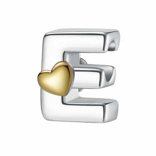 LONGLUCK Complete A~Z Alphabet Charm Letter Beads Solid 930 Sterling Silber passt europäischen Armbänder Halskette Frauen Schmuck Geschenk Optionen von LONGLUCK