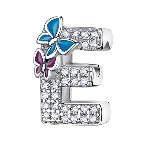 LONGLUCK Complete A~Z Alphabet Charm Letter Beads Solid 930 Sterling Silber passt europäischen Armbänder Halskette Frauen Schmuck Geschenk Optionen von LONGLUCK
