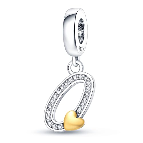 LONGLUCK Complete A~Z Alphabet Charm Letter Beads Solid 931 Sterling Silber passt europäischen Armbänder Halskette Frauen Schmuck Geschenk Optionen von LONGLUCK