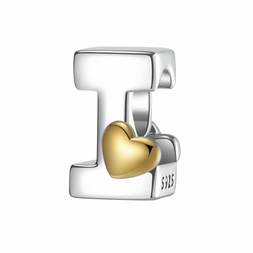 LONGLUCK Complete A~Z Alphabet Charm Letter Beads Solid 934 Sterling Silber passt europäischen Armbänder Halskette Frauen Schmuck Geschenk Optionen LONGLUCK Complete A~Z Alphabet Charm Letter Beads Solid 934 Sterling Silber passt europäischen Armbänder Halskette Frauen Schmuck Geschenk Optionen von LONGLUCK