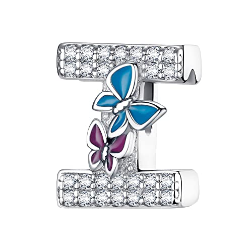 LONGLUCK Complete A~Z Alphabet Charm Letter Beads Solid 934 Sterling Silber passt europäischen Armbänder Halskette Frauen Schmuck Geschenk Optionen von LONGLUCK