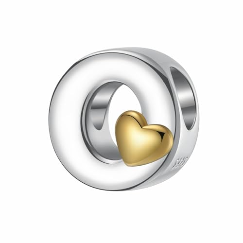LONGLUCK Complete A~Z Alphabet Charm Letter Beads Solid 940 Sterling Silber passt europäischen Armbänder Halskette Frauen Schmuck Geschenk Optionen LONGLUCK Complete A~Z Alphabet Charm Letter Beads Solid 940 Sterling Silber passt europäischen Armbänder Halskette Frauen Schmuck Geschenk Optionen von LONGLUCK