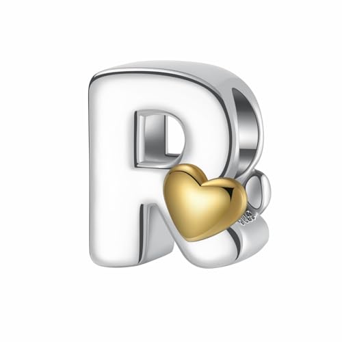LONGLUCK Complete A~Z Alphabet Charm Letter Beads Solid 943 Sterling Silber passt europäischen Armbänder Halskette Frauen Schmuck Geschenk Optionen LONGLUCK Complete A~Z Alphabet Charm Letter Beads Solid 943 Sterling Silber passt europäischen Armbänder Halskette Frauen Schmuck Geschenk Optionen von LONGLUCK