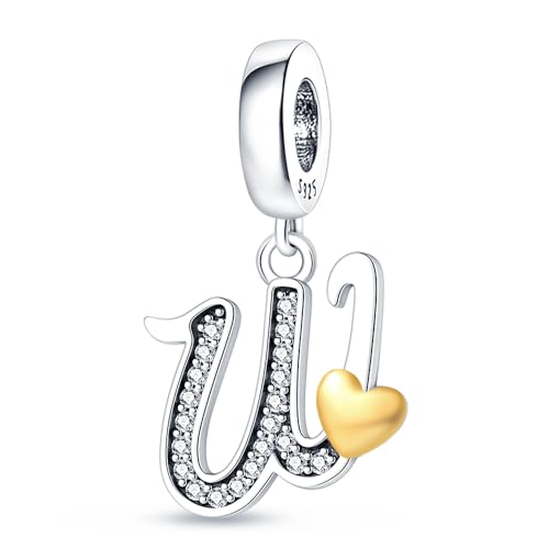 LONGLUCK Complete A~Z Alphabet Charm Letter Beads Solid 946 Sterling Silber passt europäischen Armbänder Halskette Frauen Schmuck Geschenk Optionen LONGLUCK Complete A~Z Alphabet Charm Letter Beads Solid 946 Sterling Silber passt europäischen Armbänder Halskette Frauen Schmuck Geschenk Optionen von LONGLUCK