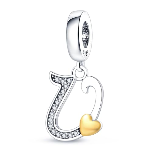 LONGLUCK Complete A~Z Alphabet Charm Letter Beads Solid 947 Sterling Silber passt europäischen Armbänder Halskette Frauen Schmuck Geschenk Optionen von LONGLUCK