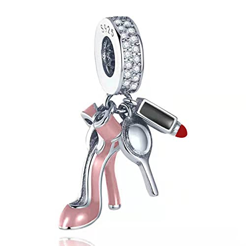 LONGLUCK925 Sterling Silber Charms für Armbänder und Halsketten Kopfhörer Musik Perlen Gold Gerbera Charms Sparkle von LONGLUCK
