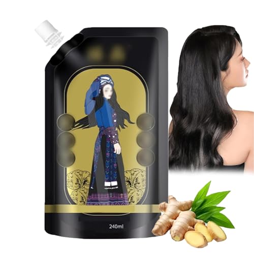 Identicalven Anti Hair Loss Shampoo, Ginger Plant Extract Anti-Hair Loss Hair Shampoo, Anti Hair Loss Shampoo, Oil Control Ginger Shampoo for Women & Men. (1pcs) von LONGSAO