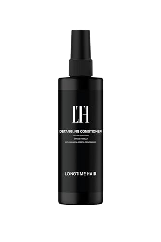 LONGTIME HAIR® Detangling Conditioner 200 ml [2-Phasen Formel & Hitzeschutz, Leave-in] | Glanz, Pflege & Schutz in einem Spray | Sprühconditioner für normales bis trockenes Haar von LONGTIME HAIR