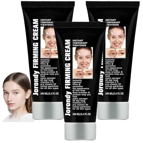 Jorondy Firming Cream, 100ml New Upgraded Anti-Wrinkle Skin Cream, Hydrating Instant Firming Skin Tightening Creams for Face, Reduce & Smooth Fine Lines for All SkinTypes (3pc) von LONGTO