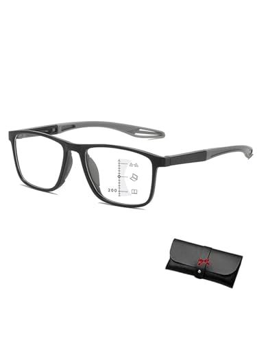 LONGTO Banogalle Brille, Banogalle Automatik Brille, German Intelligent Auto Focus Anti-Blaulicht Reading Glasses for Women and Men, Anti-Blaulicht Intelligente Zoom Automatische Brillen (C,3X) von LONGTO