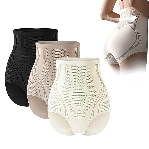 LONGTO Pearl Moon Ice Silk Ion Fiber Repair Shaping Shorts, 2023 PEARLMOON Ice Silk Ion Fiber Repair Shaping Shorts (M,3PCS) von LONGTO