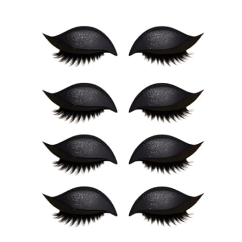 Pneuialmatic Lazy Eye Shadow Eyelash Patch, Superloveyou/Carkeyco/Superidealmall Lazy Eye Shadow Eyelash Patch, 3D Reusable Eyelashes Makeup Stickers, With False Lashes & Shadow (B) von LONGTO