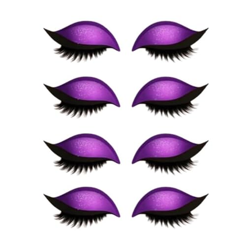 Pneuialmatic Lazy Eye Shadow Eyelash Patch, Superloveyou/Carkeyco/Superidealmall Lazy Eye Shadow Eyelash Patch, 3D Reusable Eyelashes Makeup Stickers, With False Lashes & Shadow (G) von LONGTO