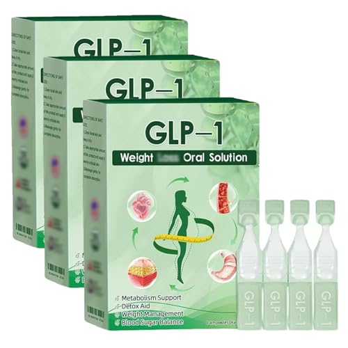 STDEI GLP-1 Orale Lösung, STDEI GLP-1 Oral Solution, Natural Glp-1 Orale Flüssigkeit, für Frauen und Männer (3Box) von LONGTO