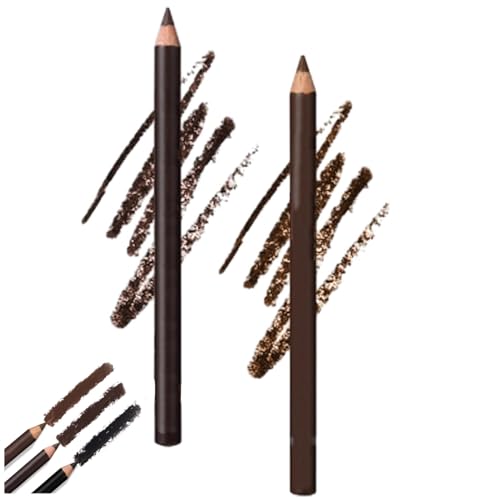 Slimdescent Eyeliner, Slimdescent Eye Liner, Systemous 24hr Waterproof Eyeliner Double Sharpenable Eye Pencil, 2 in 1 Eyeli-Ner and Eyebrow Pencil, Smooth and Easy to Color (#02+#03) von LONGTO