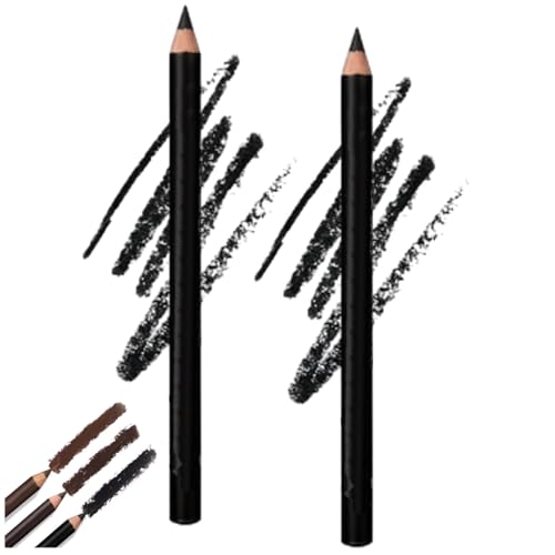 Slimdescent Eyeliner, Slimdescent Eye Liner, Systemous 24hr Waterproof Eyeliner Double Sharpenable Eye Pencil, 2 in 1 Eyeli-Ner and Eyebrow Pencil, Smooth and Easy to Color (2pc Black) von LONGTO
