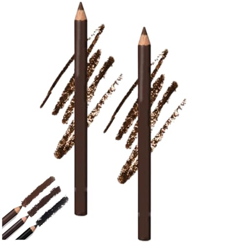 Slimdescent Eyeliner, Slimdescent Eye Liner, Systemous 24hr Waterproof Eyeliner Double Sharpenable Eye Pencil, 2 in 1 Eyeli-Ner and Eyebrow Pencil, Smooth and Easy to Color (2pc Brown) von LONGTO