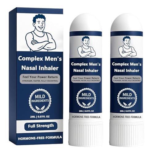 Surfgow Inhalator, Surfgow Vital Nasenstift, Komplexer Naseninhalator für Männer, Natürlicher Naseninhalator, Mild und nicht reizend (2pcs) von LONGTO
