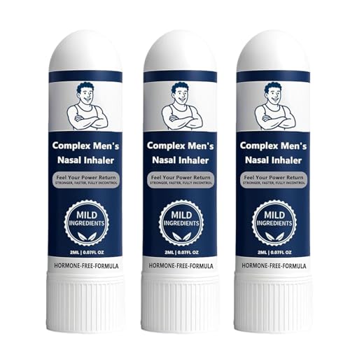 Surfgow Inhalator, Surfgow Vital Nasenstift, Komplexer Naseninhalator für Männer, Natürlicher Naseninhalator, Mild und nicht reizend (3pcs) von LONGTO