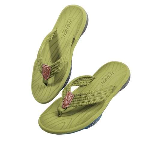 LONGWEI Herren Flip Flops Zehentrenner Badelatschen Arch Support Freizeit Beach Rutschfest Hausschuhe Pantoletten Sandalen von LONGWEI