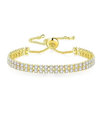LONPAPA Tennis Armband Damen Silber Gold Zirkonia Armbänder Diamant Armband Damen Armbänder Glitzer Tennisarmbänder Strass Kristalle Set für Frauen Mädchen Ehefrau Mutter Schmuck Geschenk-Gold LONPAPA Tennis Armband Damen Silber Gold Zirkonia Armbänder Diamant Armband Damen Armbänder Glitzer Tennisarmbänder Strass Kristalle Set für Frauen Mädchen Ehefrau Mutter Schmuck Geschenk-Gold von LONPAPA