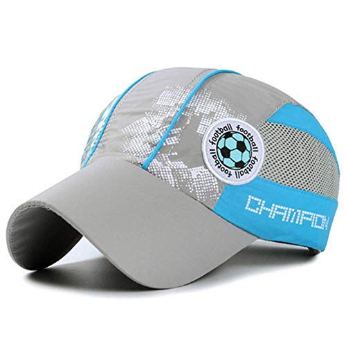 Baseball Cap Junge Mädchen Mesh Baseballmütze Verstellbarer Basecap Atmungsaktiver Schnelltrocknende Netzhut mit langer Krempe Sonnenschutz Schirmmütze Outdoor Sports Cap Kappe für 6-12 Jahre Kinder von LONTG