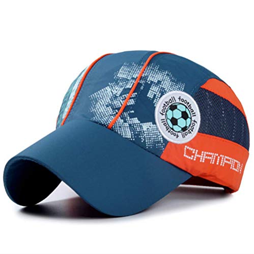 Baseball Cap Junge Mädchen Mesh Baseballmütze Verstellbarer Basecap Atmungsaktiver Schnelltrocknende Netzhut mit langer Krempe Sonnenschutz Schirmmütze Outdoor Sports Cap Kappe für 6-12 Jahre Kinder von LONTG