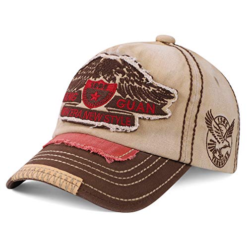 Baseballmütze Kinder Baseball Cap Baumwolle Atmungsaktiv Basecap Verstellbar Schirmmütze Anti-UV Sonnenschutz Sommerhut Schirmkappe Gestickt Kindermütze Outdoor Sport Schildkappe für 4-8 Jahre Jungen von LONTG