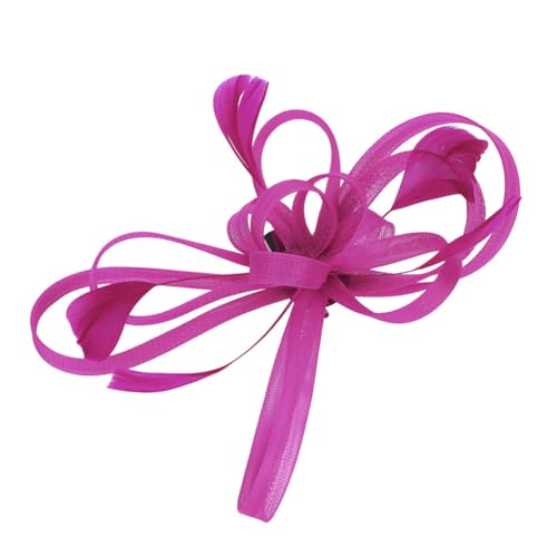 Fascinator Hut Damen Mädchen Haarschmuck Haar Clip Mesh Blumen Haarspange mit Federn Vintage Kopfschmuck Schleier Braut Haar Accessoire Frauen Headwear Kopfbedeckung für Tea Party Hochzeit Kirche von LONTG