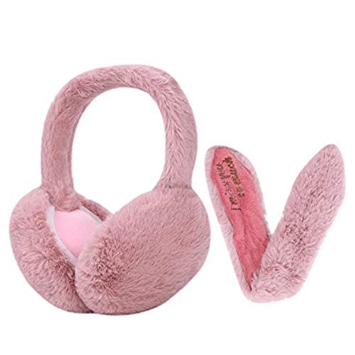 LONTG Ohrenschützer Frauen Mädchen Ohrenwärmer Plüsch Earmuffs Faltbarer Ohrwärmer Cartoon Tierohren Earbands Kinder Süße Ohren Abdeckung Winter Warmer Ear Cover für Outdoor Sport Skifahren Radfahren von LONTG