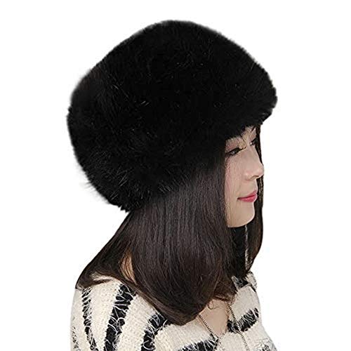 LONTG Wintermütze Damen Herren Fellmütze Russische Pelzmütze mit Ohrenschutz Cossack Russenmütze Weiche Fliegermütze Winddicht Skimütze Kunstpelz Winter Hut Modische Damenmütze für Outdoor Skifahren von LONTG