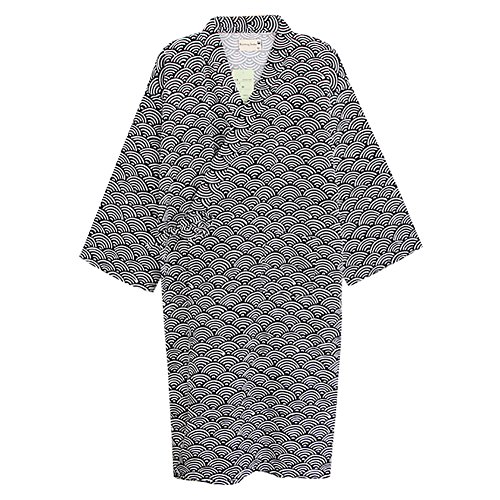 Nachtwäsche Kimono Damen Frauen Nachthemd Sommer Herbst Nachtkleid Baumwolle atmungsaktiv Sleepwear Morgenmantel Bademantel Jahreszeiten bequem Schlafshirt weich Gemütlich Bad Schlafen Stillzeit von LONTG