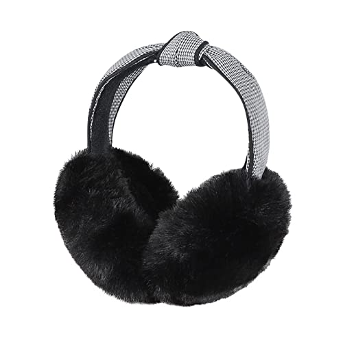 Ohrenwärmer Damen Mädchen Earmuffs Kunstfell Ohrenschützer Faltbar Ohrwärmer Knoten Design Ohren Polster Winter Kälteschutz Ear Cover Plüsch Ohren Abdeckung für Outdoor Sport Radfahren Skifahren von LONTG