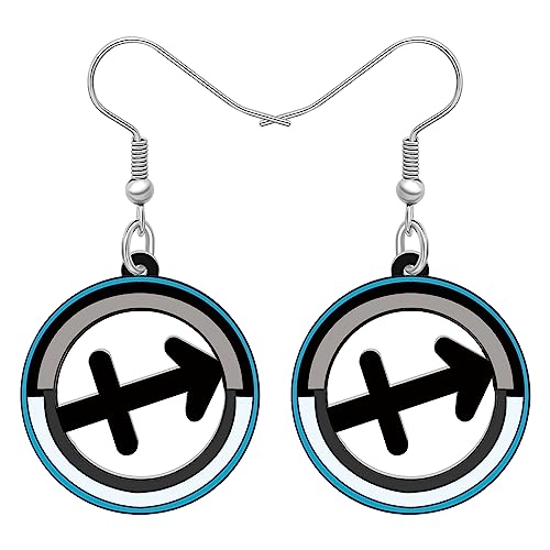 LONYOO Acryl 12 Konstellation Symbole Ohrringe baumeln Schmuck Zeichen des Tierkreises Geschenke für Frauen Mädchen Charms (Nov-23/Dez-23 Schütze) von LONYOO