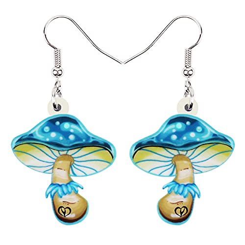 LONYOO Acryl Anime Pilz Ohrringe Dangle Natur Design Schmuck Pilz Geschenke für Frauen Mädchen Charms (Wathet) von LONYOO