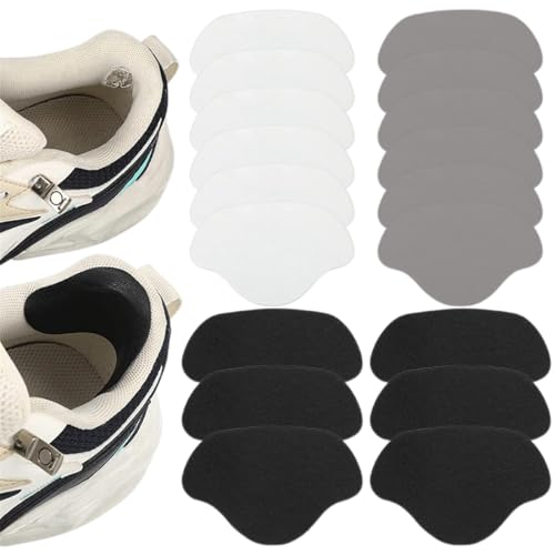 LONZIKP 18 Stück Sneaker Reparatur Patch, Schuhabsatz Reparatur, Selbstklebender Fersen Patch, Loch Schuhloch Verhinderungs Patch Kit für Sneaker, Lederschuhen, High Heels von LONZIKP