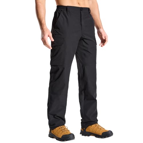 LOOGU Herren Arbeits- und Jagdhose Reißfest Wassserabweisend Schnelltrocknend Atmungsaktiv Robust Langlebig Leicht Elastische 7-Taschen Outdoorhose von LOOGU
