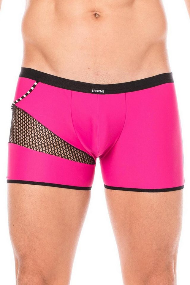 LOOK ME Shorts Herren Boxer Short in magenta blickdicht mit Netzeinsatz Männer Slip e LOOK ME Shorts Herren Boxer Short in magenta blickdicht mit Netzeinsatz Männer Slip e von LOOK ME