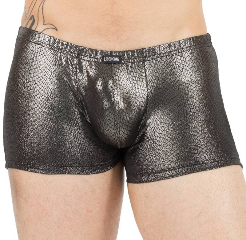 LOOK ME Slip Erotischer Dessous Herren Boxer Short im Reptilien Look Männer Slip in von LOOK ME