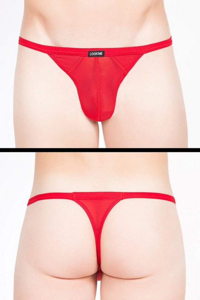 LOOK ME String Herren-String in rot - S von LOOK ME