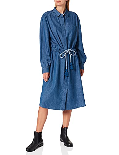 LOOKS BY WOLFGANG JOOP Damen Denimoptik Lässiges Kleid, blau, Regular von LOOKS BY WOLFGANG JOOP