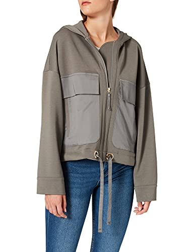 LOOKS BY WOLFGANG JOOP Damen Hoodie Jacke, Olive, Regular von LOOKS BY WOLFGANG JOOP