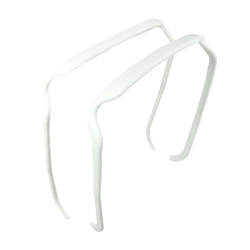 LOOM TREE® Lockiges, dickes Haar, großes Stirnband, Unisex, langlebig, 140 x 155 mm, unsichtbarer Haarreif, silberfarben von LOOM TREE