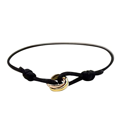 LOOMIKKE Armband mit Metallschnalle, geflochtenes Seil, handgefertigt, Schmuck, Geschenk, verstellbar, Freundschaftsarmbänder LOOMIKKE Armband mit Metallschnalle, geflochtenes Seil, handgefertigt, Schmuck, Geschenk, verstellbar, Freundschaftsarmbänder von LOOMIKKE