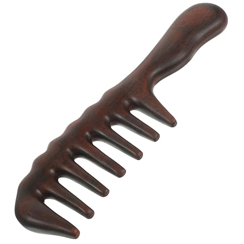 LOORGVEL 1 Stück Sandelholz Massagekamm für Damen Breitzinkiger Haarkamm zur Entwirrung für Lockiges Haar mit Feiner Handwerkskunst und Entspannender Kopfhautmassage LOORGVEL 1 Stück Sandelholz Massagekamm für Damen Breitzinkiger Haarkamm zur Entwirrung für Lockiges Haar mit Feiner Handwerkskunst und Entspannender Kopfhautmassage von LOORGVEL