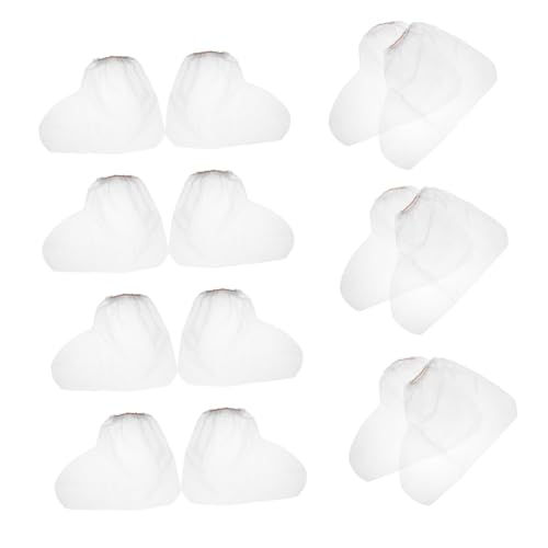 LOORGVEL 10 Paare Einweg Überschuhe Regenschutz Schuhe Nonslip Schutz Überschuhe aus Dickem Kunststoff für Damen Herren Outdoor Aktivitäten von LOORGVEL