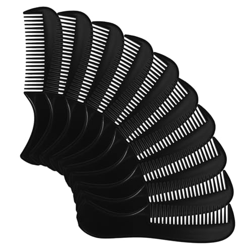 LOORGVEL 10 Stück Teiliges Bartkamm Robustem Kunststoff Praktischer Taschenkamm für Männer Vielseitiger Haarkamm für Bart Haar Augenbrauen styling Leicht zu Reinigen und Langlebig von LOORGVEL