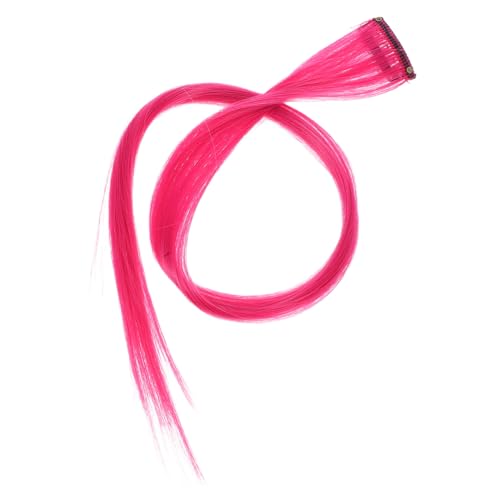 LOORGVEL 10 Stück Teiliges Clip in Haarsträhnen aus Synthetischem Geradem Haar in Rot Leichte Sichere Haarverlängerungen zum Einfachen Stylen und Ganztägigen Tragen für Damen und Mädchen von LOORGVEL