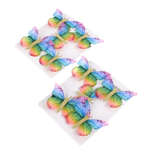 LOORGVEL 10 Stück Teiliges Dünne Tüll Schmetterlings haarspangen für Mädchen Doppellagige Leichte Haarclips Schonend und Komfortabel für Geburtstage und Festliche Anlässe von LOORGVEL