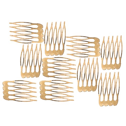 LOORGVEL 10 Stück Teiliges Haarkämme für Damen Kleine Seitenkämme Dekorative Brautschmuck Haarkämme für Hochzeiten Vielseitige Kopfstück Bastelmaterialien Kompakt und Tragbar von LOORGVEL